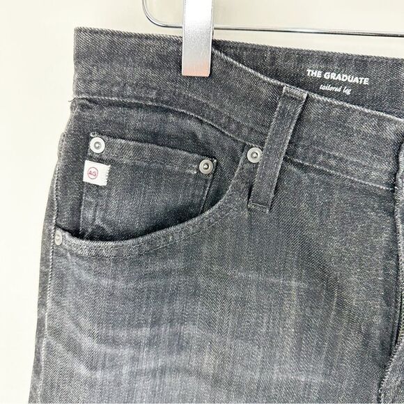 AG Adriano Goldschmied | The Graduate Jean Tailored Leg in Black Sz 32R - Picture 6 of 16